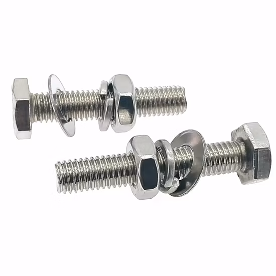 Vis en acier inoxydable SS304 SS316/boulon DIN933 filetage complet/boulon hexagonal A2 A4/boulon hexagonal A2-70